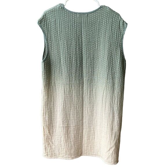 Hyena Women’s A-Line Dress Size Large Green Above-the-Knee Sleeveless 2 Pockets - Picture 5 of 9